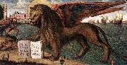 CARPACCIO, Vittore The Lion of St Mark (detail) dsf oil painting artist